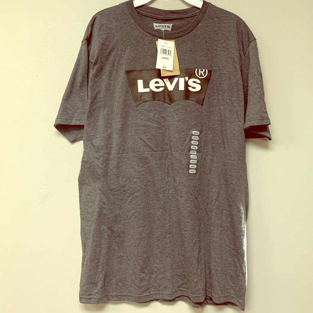 New LEVIS T-Shirt Large Gray.